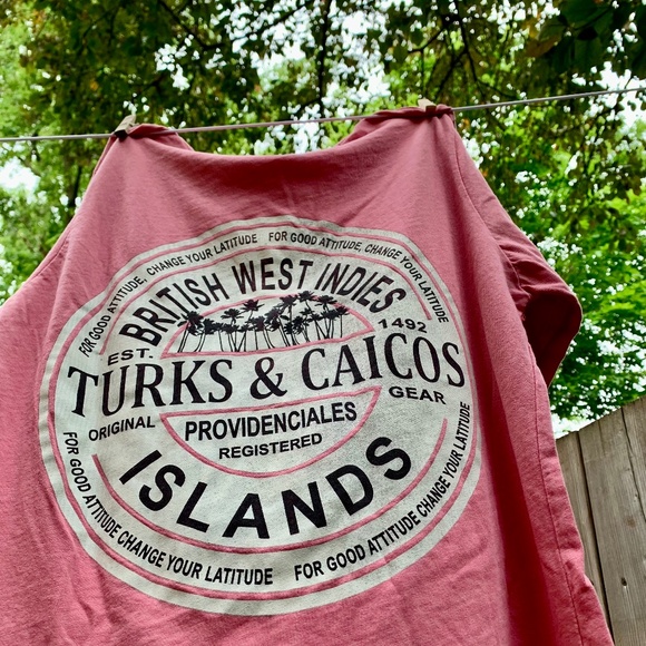 Turks & Caicos Long Sleeve Graphic Tee – Unisex (Tagged S, Oversized) 🌊 - Picture 1 of 5